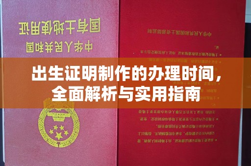 泾川出生证明制作的办理时间，全面解析与实用指南